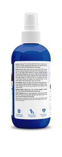 Vetericyn Plus Antimicrobial Wound and Skin Care. Spray to Clean Cuts and Wounds. Itch and Irritation Relief. No Stinging or Burning. for Cats, Dogs, Livestock and More. (8 oz)