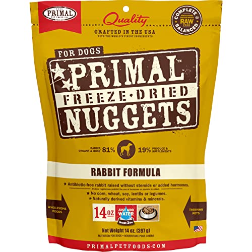Primal Pet Foods Freeze-Dried Canine Rabbit Formula, 14 Oz