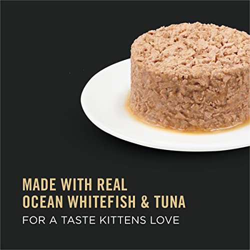 Purina Pro Plan Wet Kitten Food, FOCUS Flaked Ocean Whitefish & Tuna Entree - (24) 3 oz. Pull-Top Cans