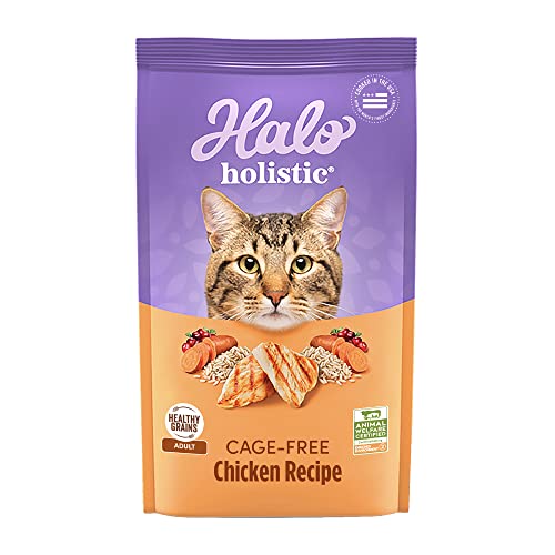 Halo Natural Dry Cat Food Chicken & Chicken Liver Recipe 10 Pound Bag