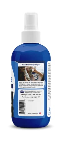 Vetericyn Plus Antimicrobial Wound and Skin Care. Spray to Clean Cuts and Wounds. Itch and Irritation Relief. No Stinging or Burning. for Cats, Dogs, Livestock and More. (8 oz)