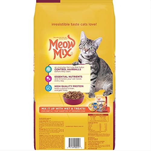 Meow Mix Hairball Control Dry Cat Food, 3.15 Lb (Pack Of 4)