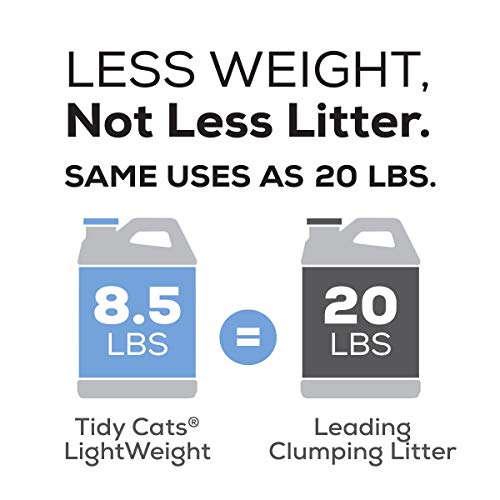 Purina Tidy Cats Light Weight, Low Dust, Clumping Cat Litter, LightWeight Glade Clean Blossoms Multi Cat Litter - (2) 8.5 lb. Jugs