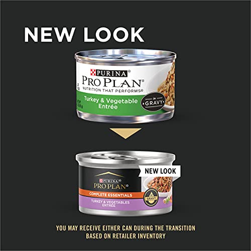 Purina Pro Plan Gravy Wet Cat Food, Turkey & Vegetable Entree - (24) 3 oz. Pull-Top Cans