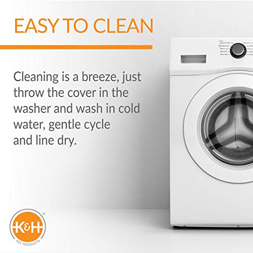 K&H PET PRODUCTS Extreme Weather Kitty Pad Deluxe Cover Gray 12.5" x 18.5" x 0.25"