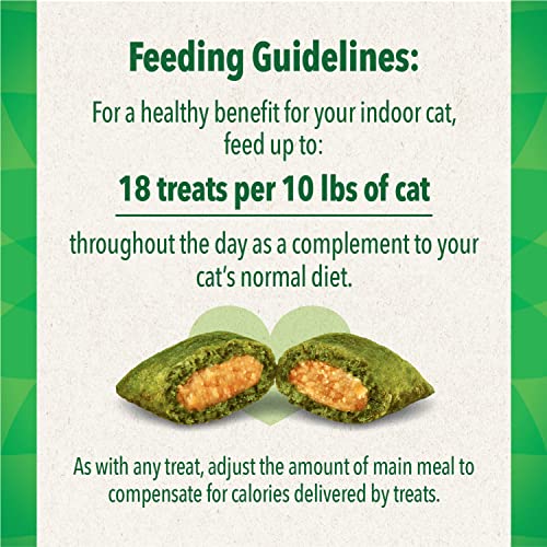 FELINE GREENIES SMARTBITES Hairball Control Natural Treats for Cats, Chicken Flavor, 16 oz. Tub