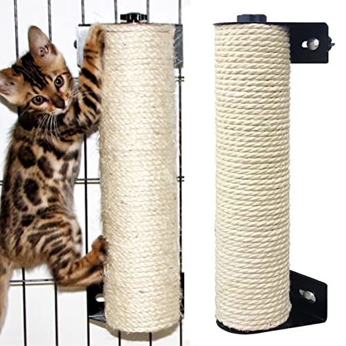 IXI LOHOME Cat Scratching Post - The Cat Scratching Pole Designed for Cage Cat Scratcher Made by Sisal Cat Cage Scratching Post Cat Furniture (2.7 x 15.7 inch)