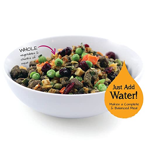 Only Natural Pet Wholesome Homemade Stew Dehydrated Dog Food - Human Grade Formula That Contains Real Wholesome Nutrition, Low Glycemic, Non-GMO - Poultry Recipe 6 lb Box (Makes 18 lbs of Food)