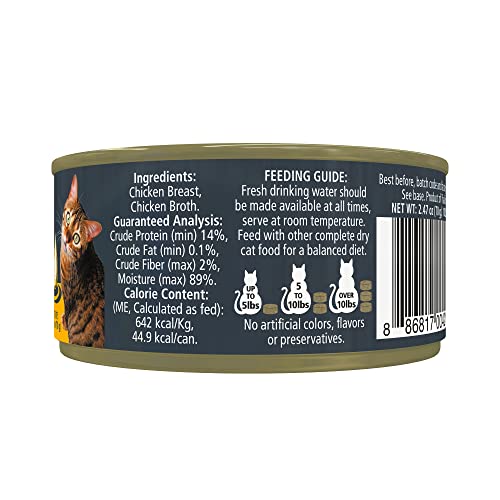 Reveal - Grain Free | Wet Canned Cat Food | 2.47oz - 24 Pack - Premium Nutrition, 100% Natural, No Additives, and Limited Ingredients (Chicken Breast (24 Pack))