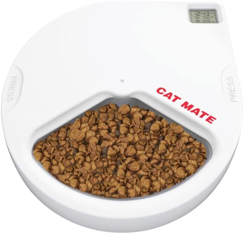 Cat Mate C300 Automatic 3 Meal Pet Feeder with Digital Timer for Cats and Small Dogs