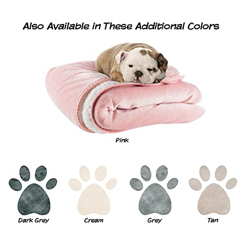 Waterproof Pet Blanket-50x 60 Soft Plush Throw Protects Couch, Chairs, Car, Bed from Spills, Stains, or Pet Fur-Machine Washable by Petmaker (Pink)