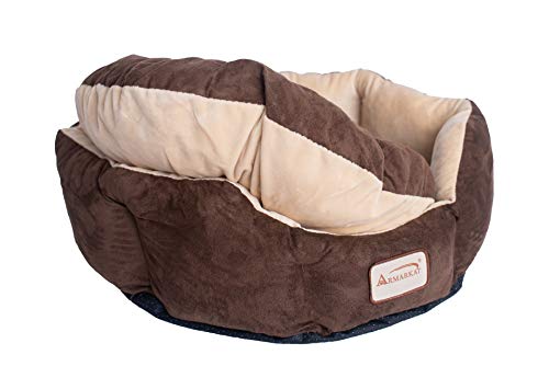 Armarkat C01HKF/MH Cozy Pet Bed 20-Inch Diameter, Mocha Beige