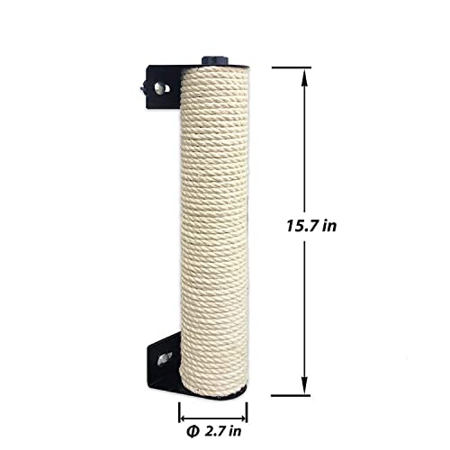 IXI LOHOME Cat Scratching Post - The Cat Scratching Pole Designed for Cage Cat Scratcher Made by Sisal Cat Cage Scratching Post Cat Furniture (2.7 x 15.7 inch)
