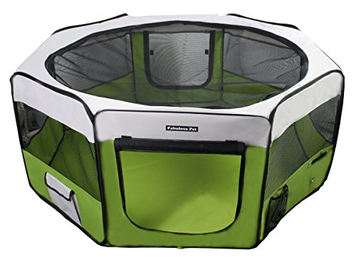 Fabulous Pet Portable Doggie, Puppy, Cat, Kitten Play Pen, Medium Size
