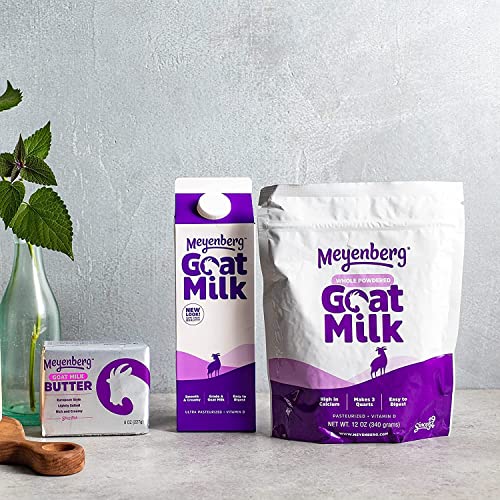 Meyenberg Whole Powdered Goat Milk (12 Ounce), Gluten Free, Non GMO, Vitamin D
