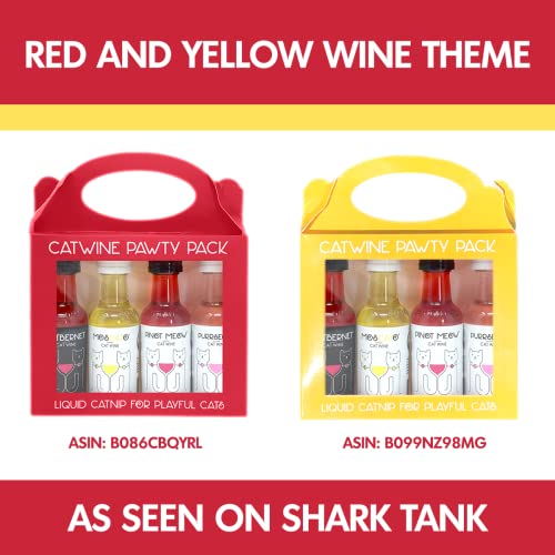 Cat Wine Pawty Pack Catnip Wine CatWine Set for Cats & Kittens