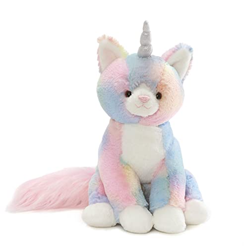 GUND Rainbow Shimmer Caticorn Stuffed Animal Plush, Multicolor, 9"