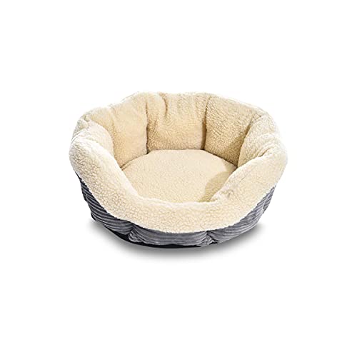 AmazonBasics Round Self Warming Pet Bed For Cat or Dog, 18 x 8 Inches