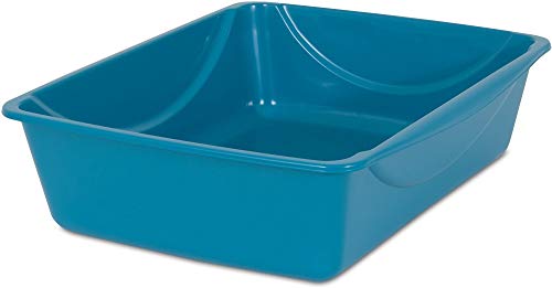 Petmate Open Cat Litter Box, Blue Mesa/Mouse Grey, 4 Sizes