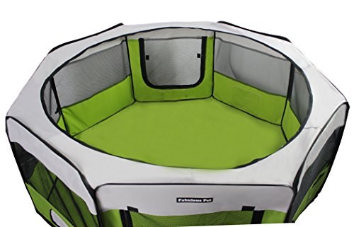 Fabulous Pet Portable Doggie, Puppy, Cat, Kitten Play Pen, Medium Size