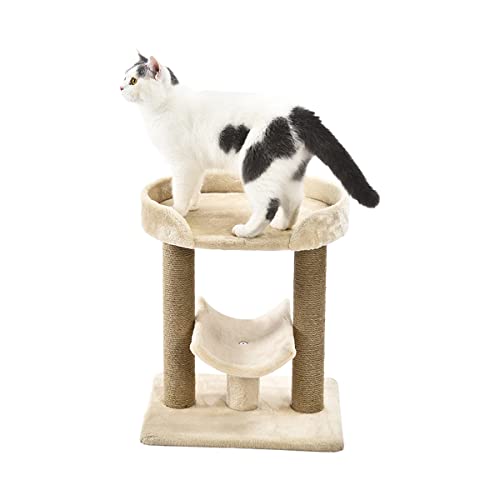 AmazonBasics Top Platform Cat Tree - 18 x 14 x 22 Inches, Beige