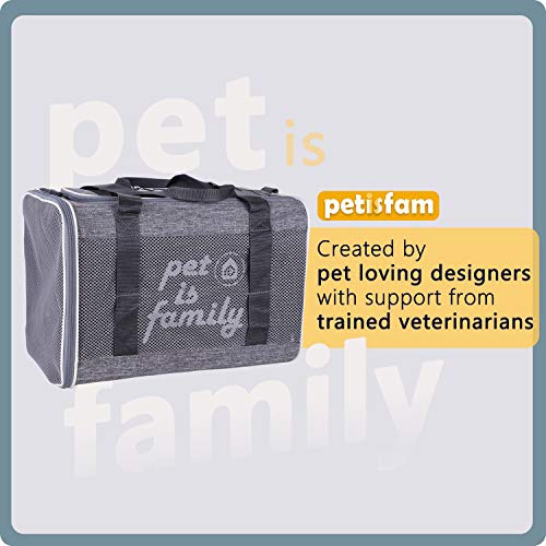 petisfam Top Load Cat Carrier with Privacy Zippered Flaps for Large, Medium Cats, 2 Kitties and Sensitive Cats