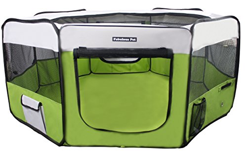 Fabulous Pet Portable Doggie, Puppy, Cat, Kitten Play Pen, Medium Size