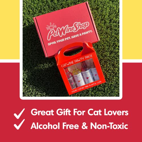 Cat Wine Pawty Pack Catnip Wine CatWine Set for Cats & Kittens