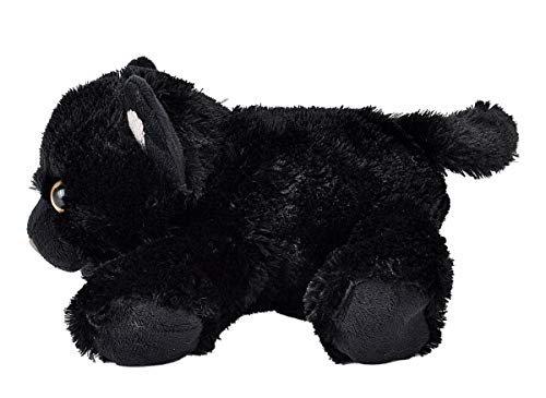 Wild Republic Black Cat Plush, Stuffed Animal, Plush Toy, Gifts for Kids, HugEms 7"