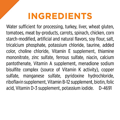 Purina Pro Plan Gravy Wet Cat Food, Turkey & Vegetable Entree - (24) 3 oz. Pull-Top Cans