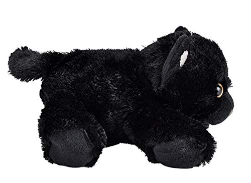 Wild Republic Black Cat Plush, Stuffed Animal, Plush Toy, Gifts for Kids, HugEms 7"