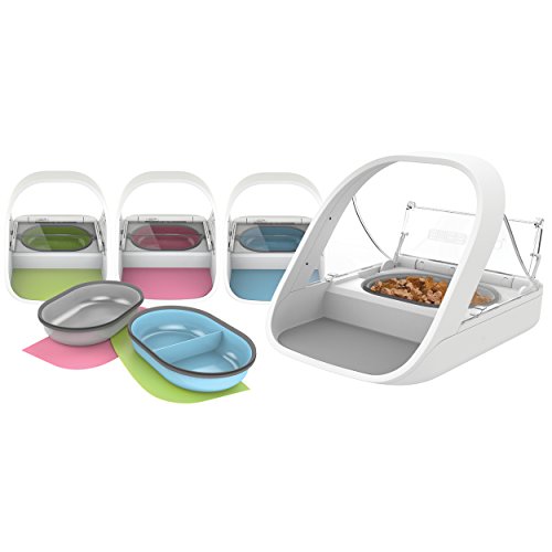 SureFlap SureFeed Microchip Pet Feeder Mat and Bowl Set, Blue