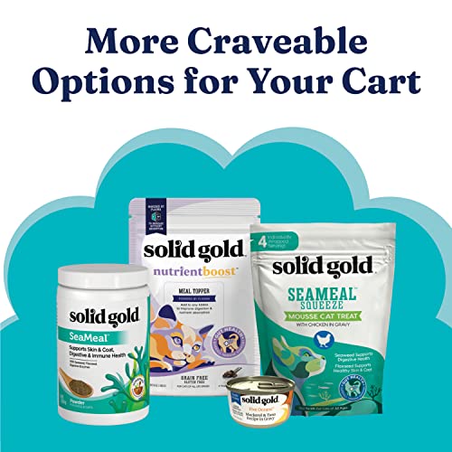 Solid Gold - Indigo Moon with Real Alaskan Pollock & Eggs - High Protein - Grain-Free - Holistic Dry Cat Food for All Life Stages - 3 Lbs