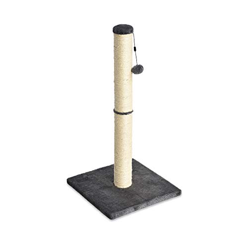 AmazonBasics Medium Cat Scratching Post - 16 x 16 x 32 Inches, Gray