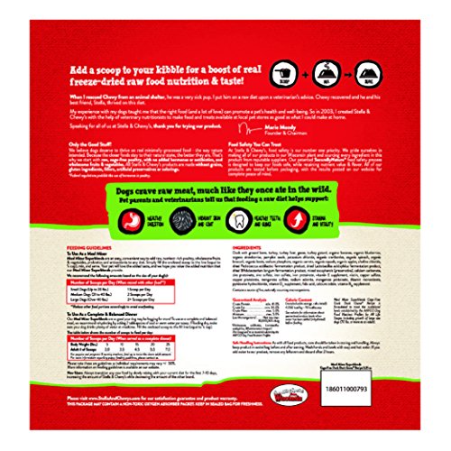 Stella & Chewy's Freeze-Dried Raw Cage-Free Duck Meal Mixer SuperBlends Grain-Free Dog Food Topper, 16 oz. bag