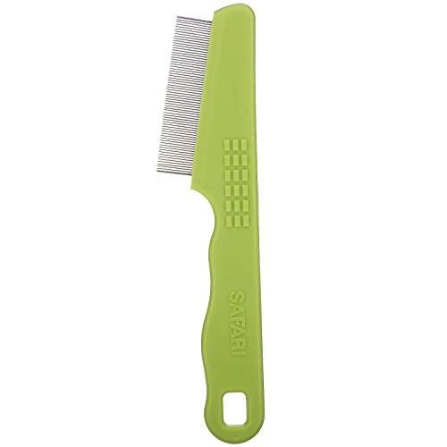 Safari Pet Products Flea Comb for Cats, Flea and Tick Prevention for Cats, Cat Flea Treatment, Flea Prevention