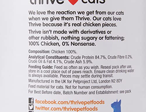 Thrive Cat Treats 100% Chicken 200g