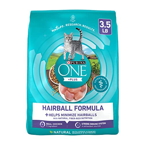 Purina ONE Natural Dry Cat Food, Hairball Formula - 3.5 lb. Bag