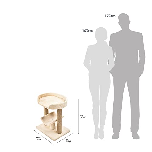 AmazonBasics Top Platform Cat Tree - 18 x 14 x 22 Inches, Beige