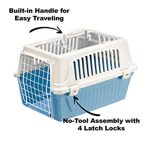 Ferplast Atlas Pet Carrier | Small Pet Carrier for Dogs & Cats w/Top & Front Door Access