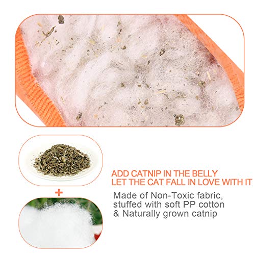 Bojafa 3 Pack Catnip Toys for Indoor Cats Playing Chewing Teeth Cleaning Toys - Creative Pillow Scratch Pet Cat nip Kitty Toys