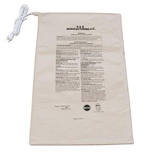 K&H Pet Products Pet Bed Warmer X-Large Tan 15.75" x 25.5" 22W - Place Inside Most Any Pet Bed