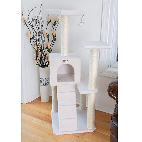 Armarkat B5301 53-Inch Cat Tree, Ivory