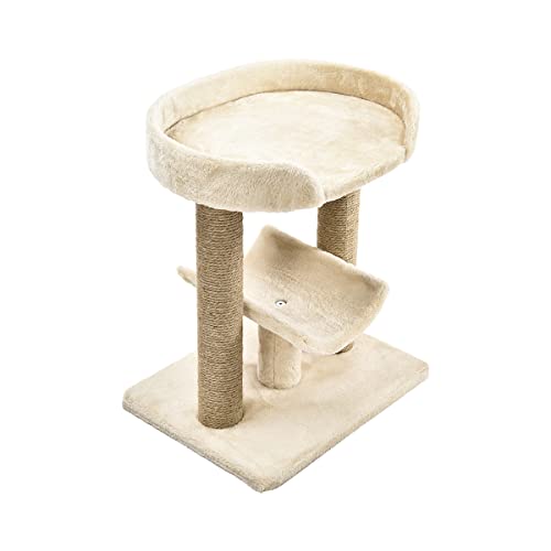 AmazonBasics Top Platform Cat Tree - 18 x 14 x 22 Inches, Beige