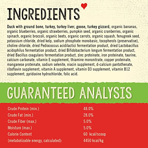 Stella & Chewy's Freeze-Dried Raw Cage-Free Duck Meal Mixer SuperBlends Grain-Free Dog Food Topper, 16 oz. bag