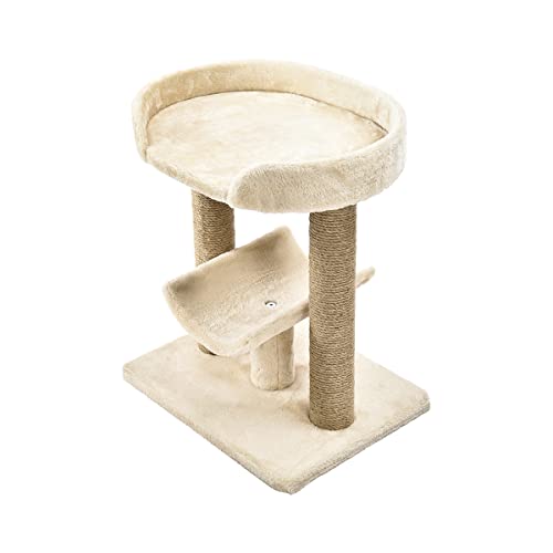 AmazonBasics Top Platform Cat Tree - 18 x 14 x 22 Inches, Beige