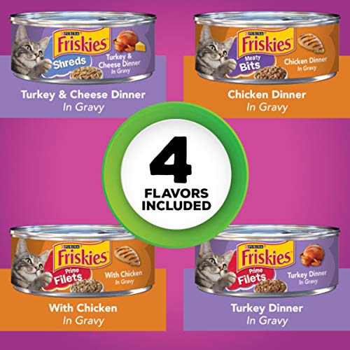Friskies Wet Cat Food Poultry Variety Pack, (32) 5.5 Oz Cans