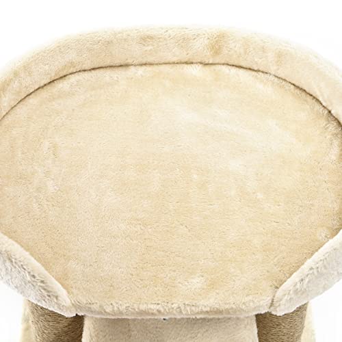 AmazonBasics Top Platform Cat Tree - 18 x 14 x 22 Inches, Beige