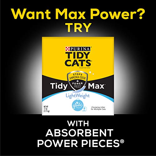 Purina Tidy Cats Light Weight, Low Dust, Clumping Cat Litter, LightWeight Glade Clear Springs Multi Cat Litter - 17 lb. Box