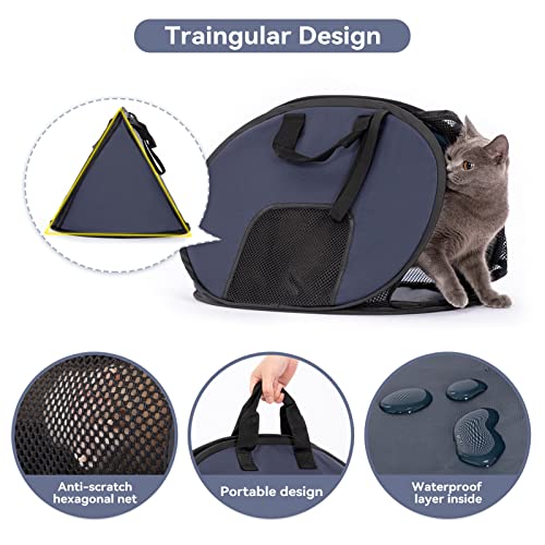 A4Pet Super Lightweight Collapsible Cat Carrier for Travel, 19 x 15 x 13 Inches